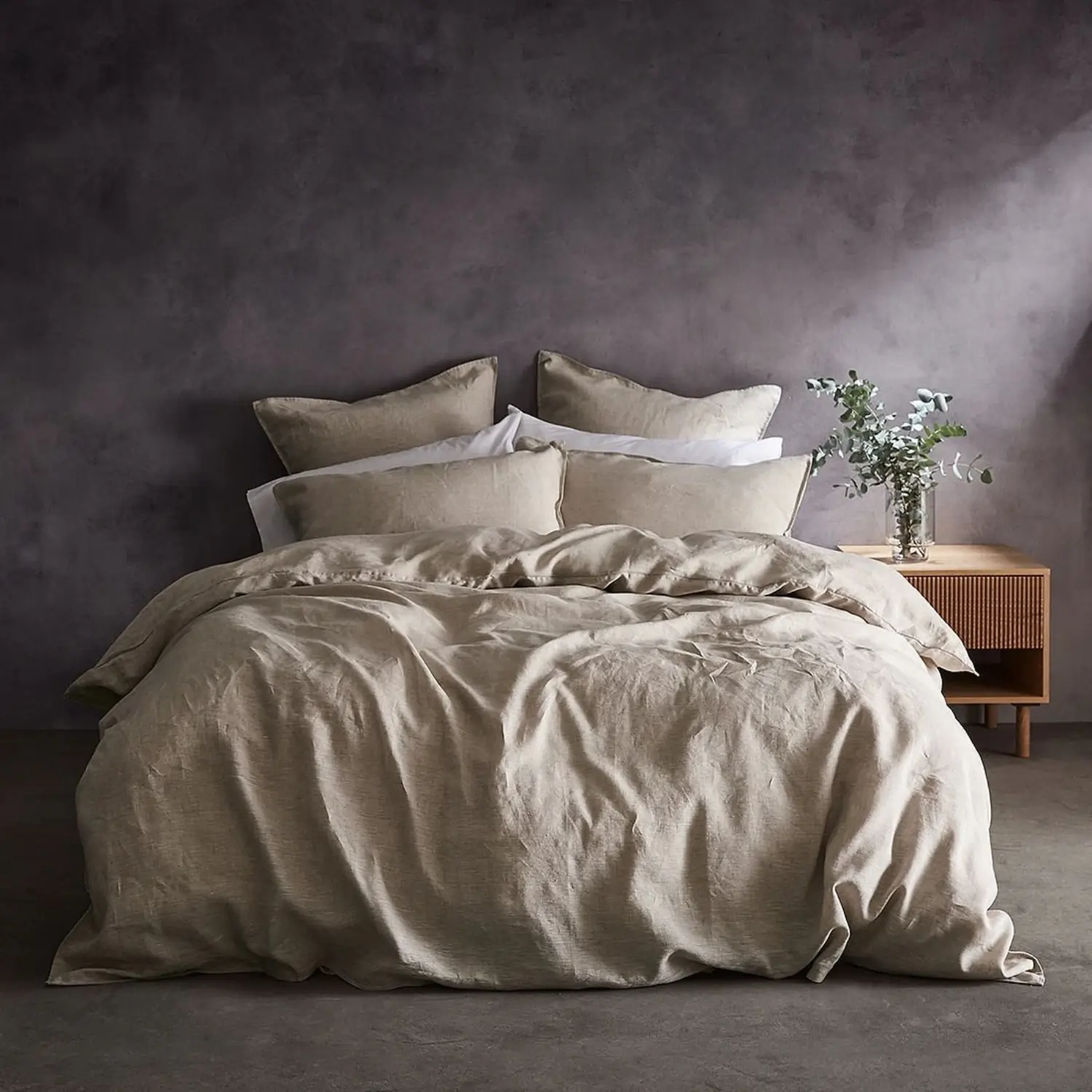 Lazy Linen Linen Lazy Duvet Cover (6 Colours) Double