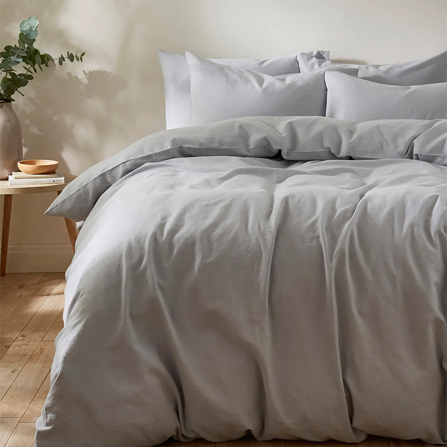 Martex Touch Of Linen Ice Blue Duvet Cover Set (4 Colours) Single