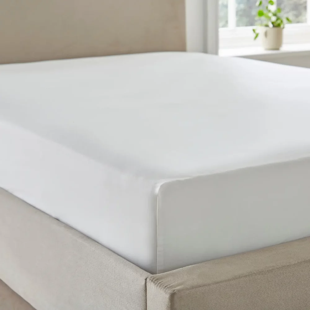 ecopure T200 Organic Cotton White Fitted Sheet