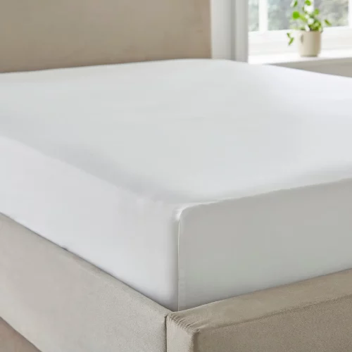 ecopure T200 Organic Cotton White Fitted Sheet