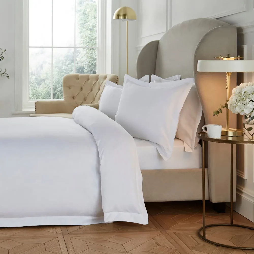 Liddell Classic Elegance Egyptian Cotton Fitted Sheet On Bed