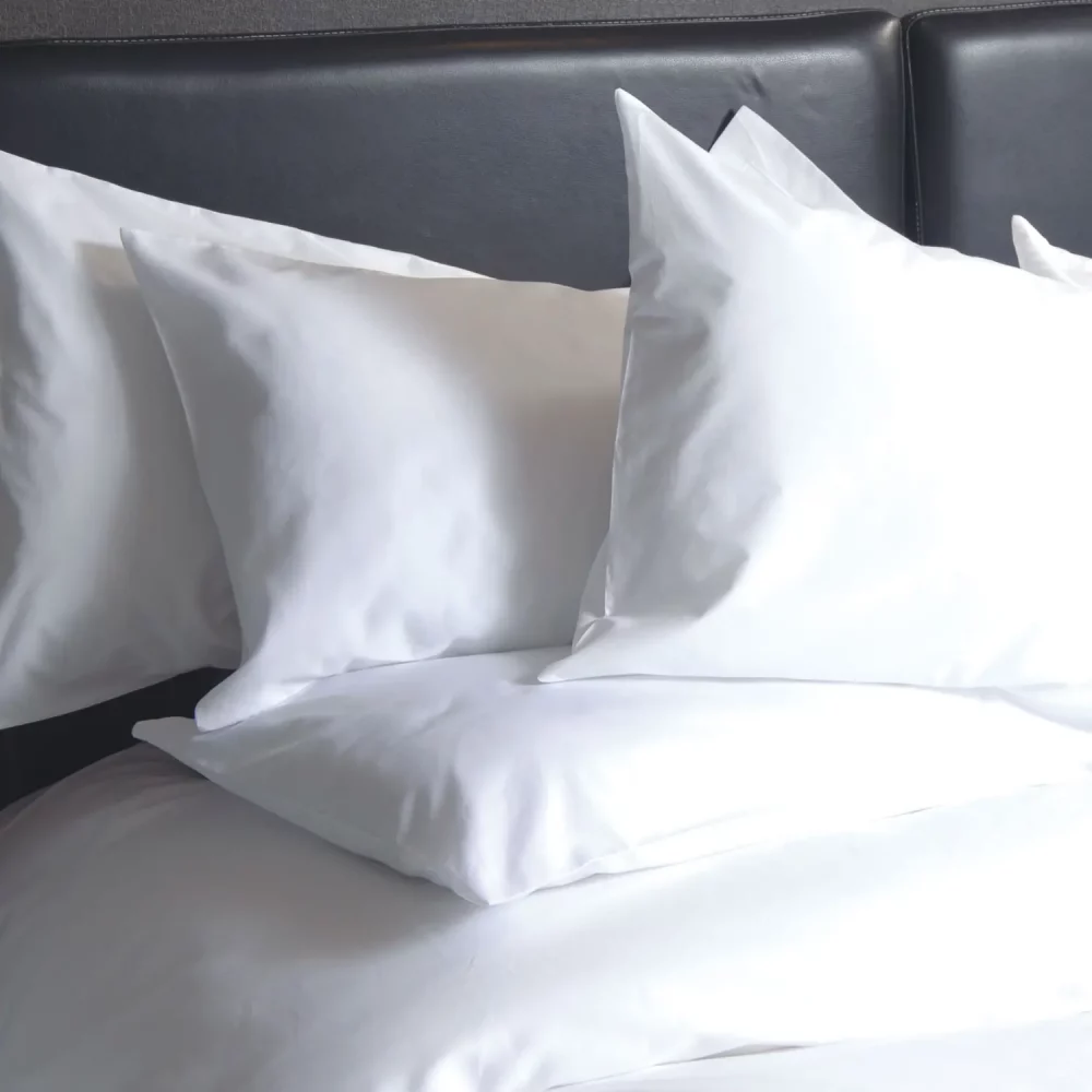 Vision Essentials Cotton Rich Plain Pillowcase Close Up