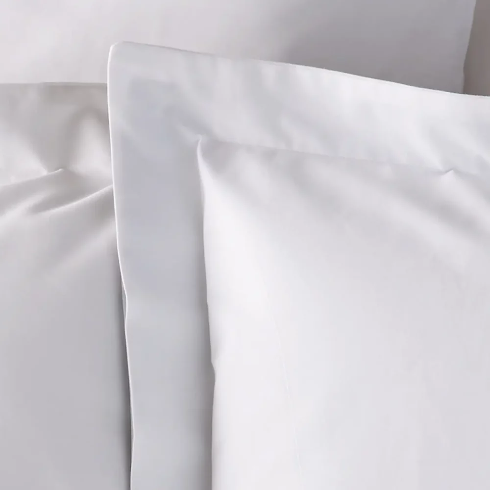 Vision Essentials Cotton Rich Plain Pillowcase Detail