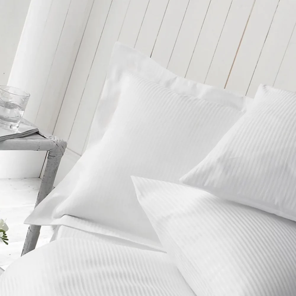 Liddell Delicate Satin Stripe Pillowcase Detail