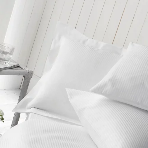 Liddell Delicate Satin Stripe Pillowcase Detail