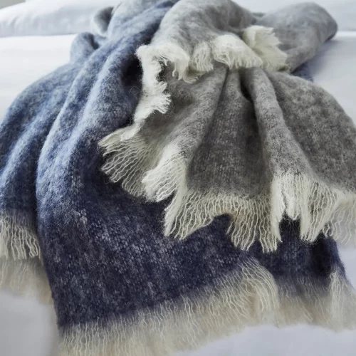 V-BLK-L-M-TE-LID 02 Mohair Titanic Edition Blue Blanket
