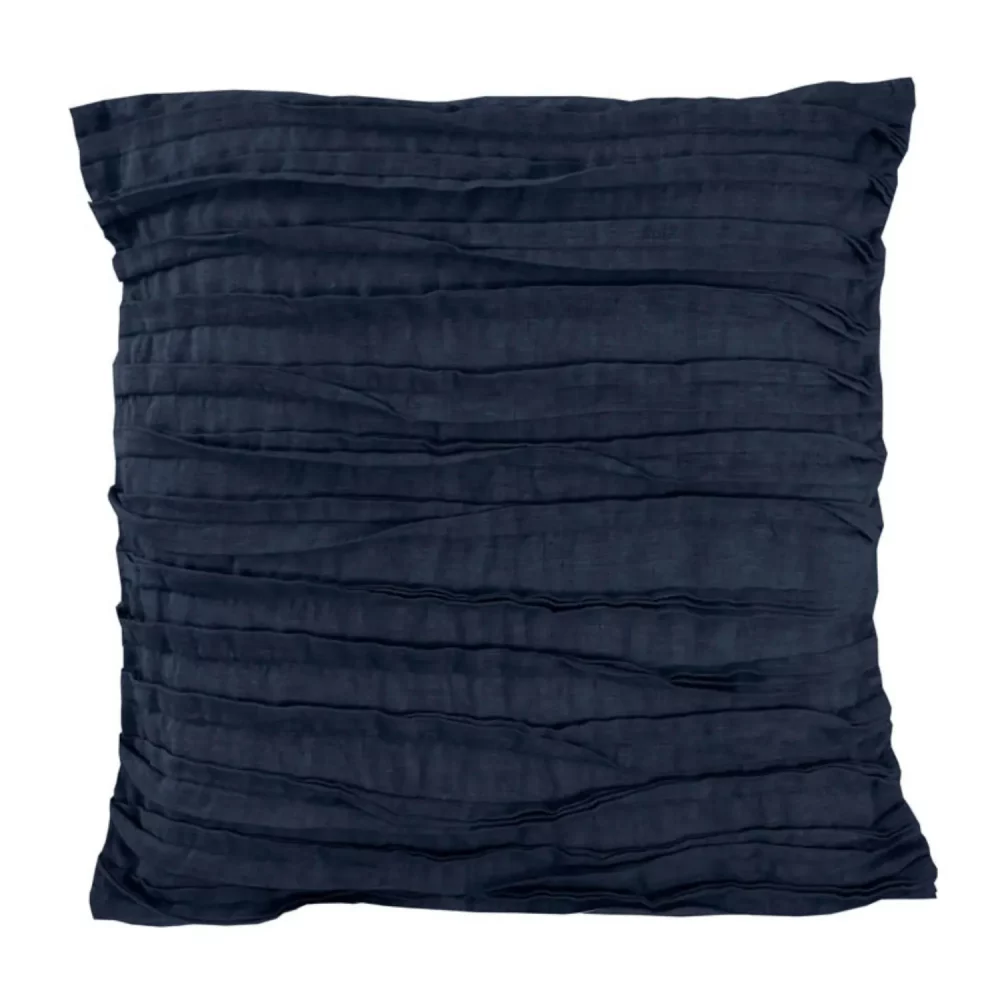 V-030378 01 Lazy Linen Cushion Navy - One Size