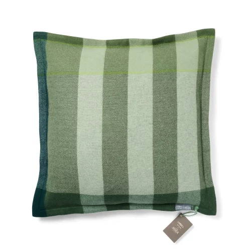 Liddell Cashmere Blend Green Stripe Cushion