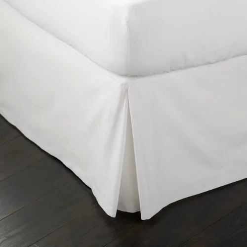 V144 Polycotton Plain Bed Linen_Vallance_White_1800x1800 Detail