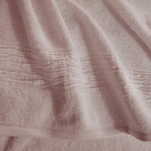Lazy Linen 600GSM Turkish Cotton Mellow Pink Towel Detail