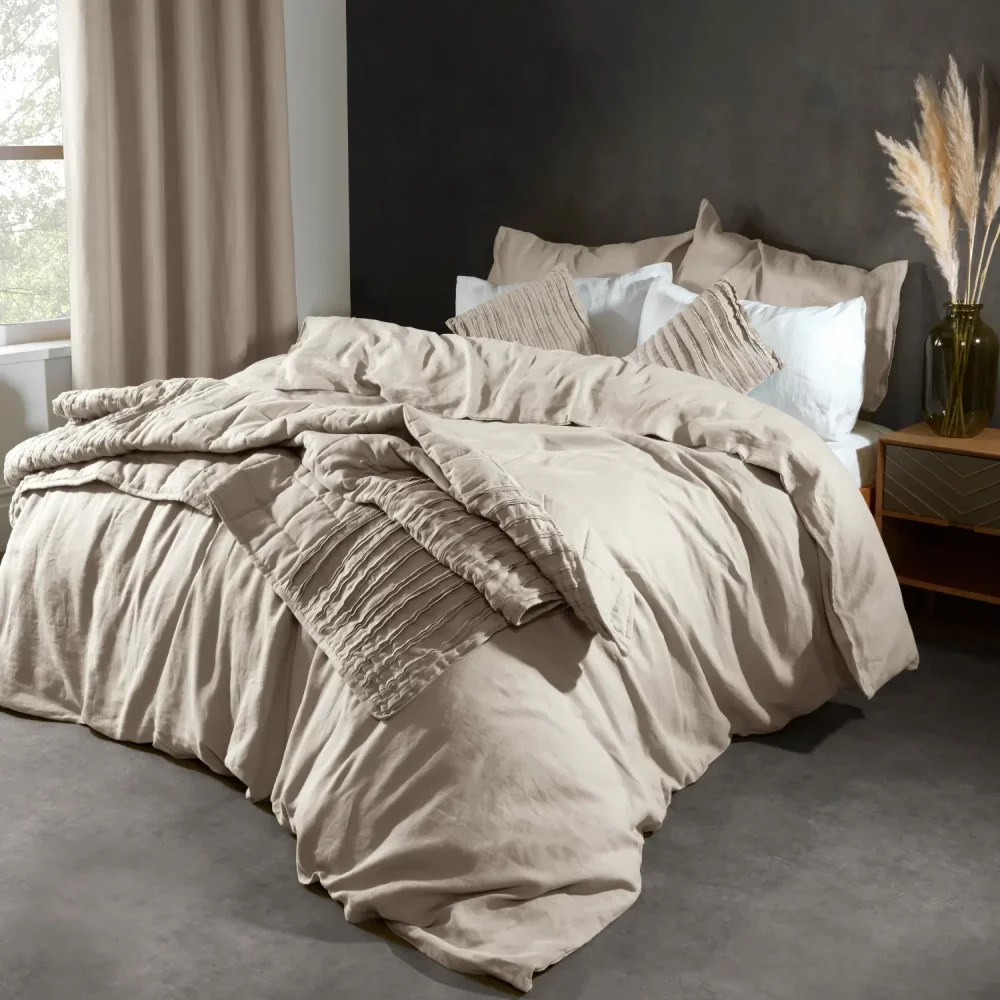 V-030392 02 Lazy Linen Throw Linen - One Size