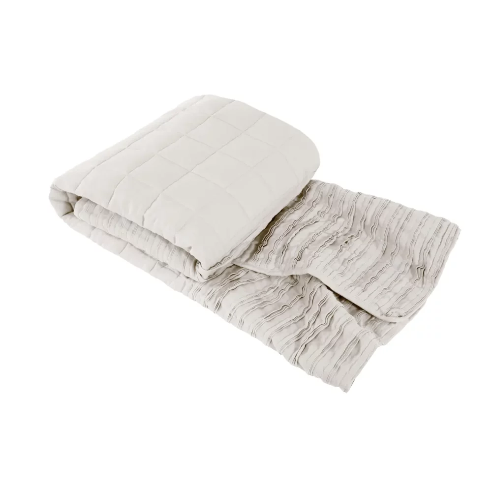 Lazy Linen White Throw