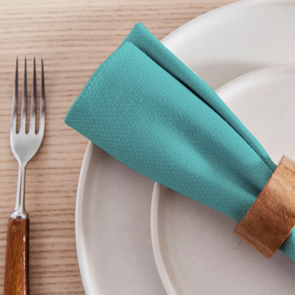 E230 ecopure Recycled Polyester Teal Napkin