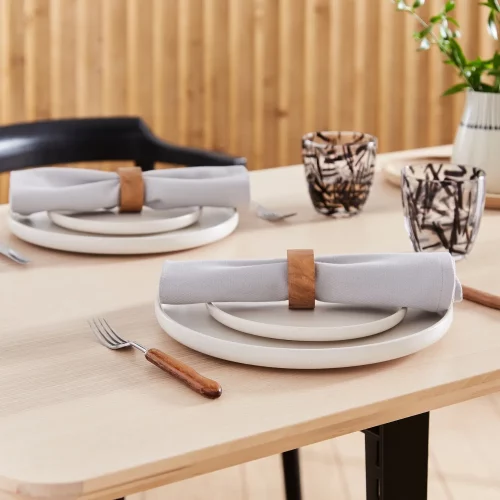 E230 ecopure Recycled Polyester Grey Napkins