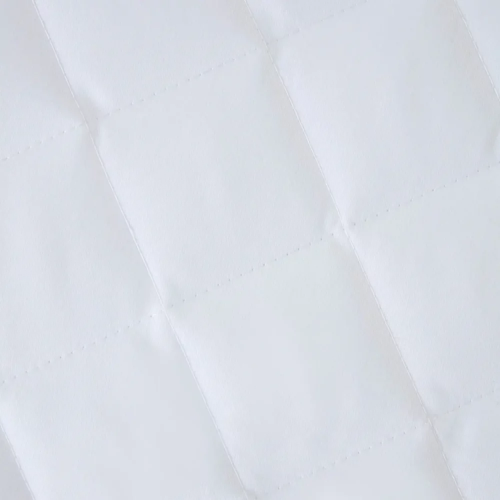 A close up of a Clair De Lune anti-allergy quilted mattress protect