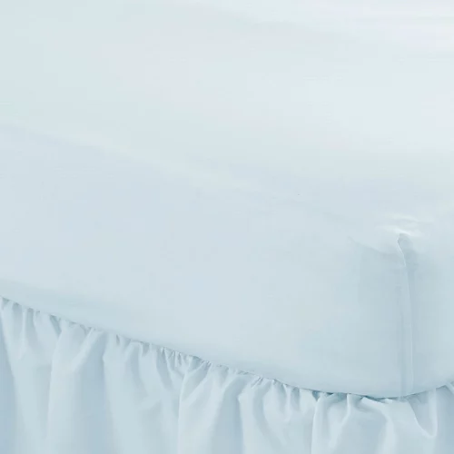 Close up of a duck egg Martex Percale Fitted Sheet