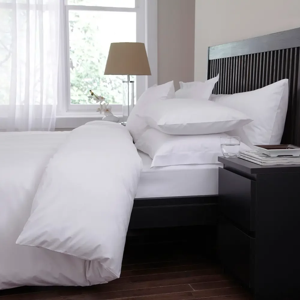 Close up of the Sestina White Duvet Cover