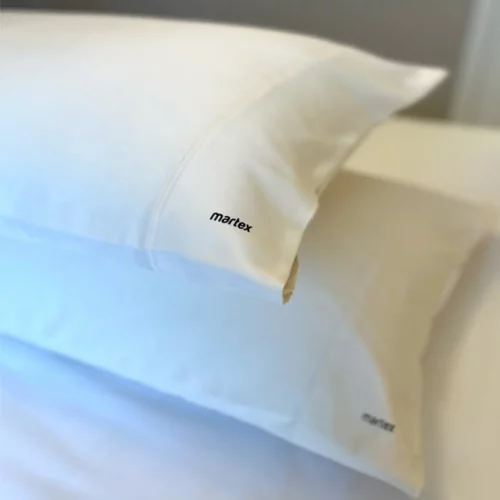 Close up of Martex Satin Travel Pillowcase Pair