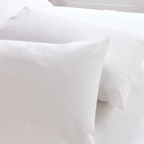 Hotel Pure Luxury cotton percale bag style pillowcases covering two pillows