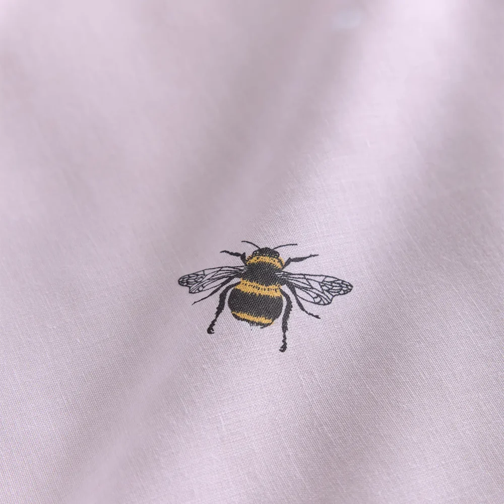 Charlotte Thomas Bumble Bee Pink Duvet Cover Set Detail