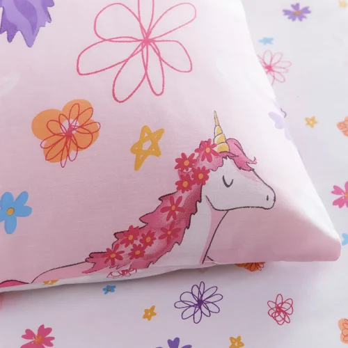 Charlotte Thomas Unicorn Duvet Cover Set Close Up