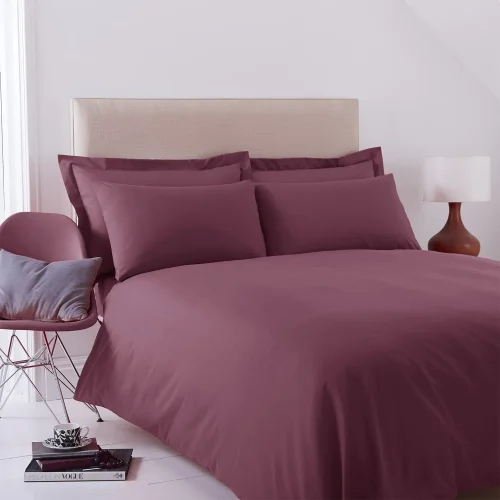 Charlotte Thomas Aubergine Poetry Duvet Cover Set