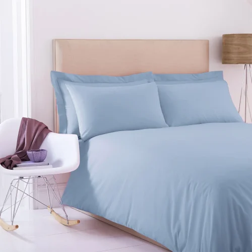 Charlotte Thomas Blue Poetry Duvet Cover Set