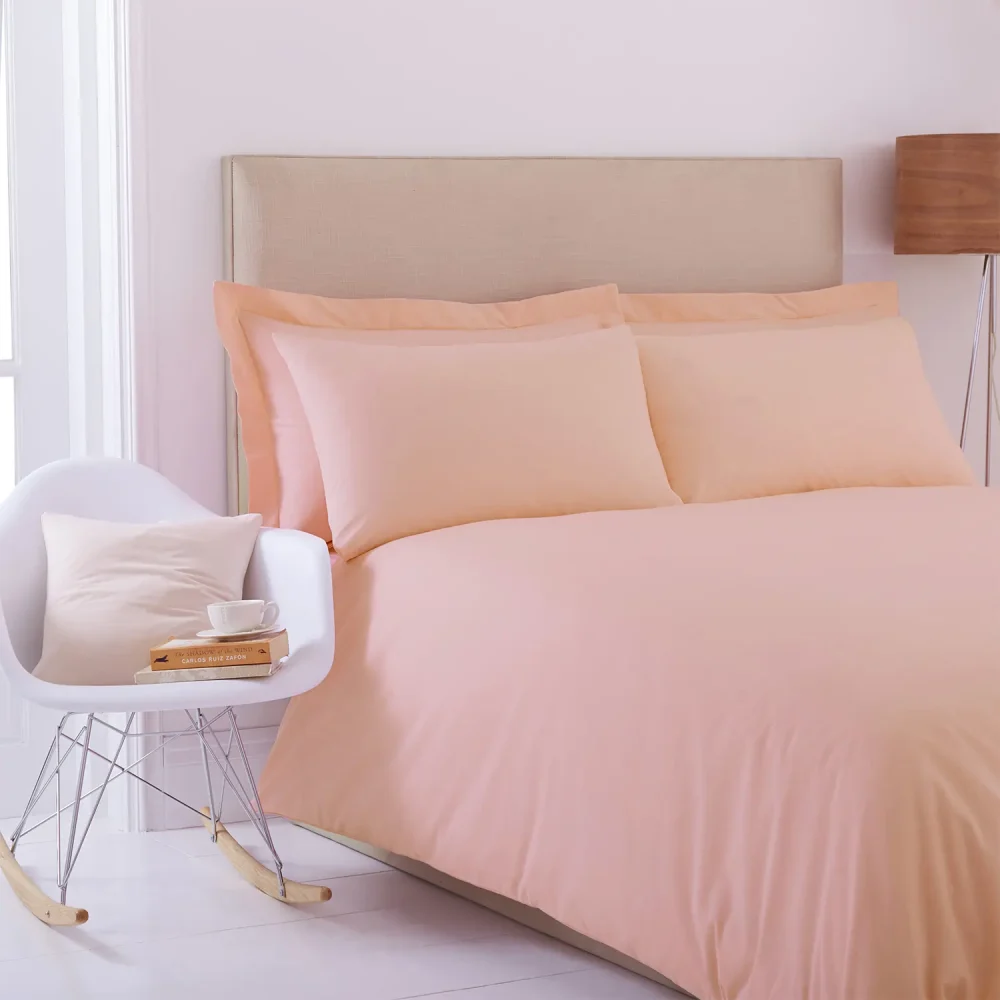 Charlotte Thomas Peach Poetry Duvet Cover Set