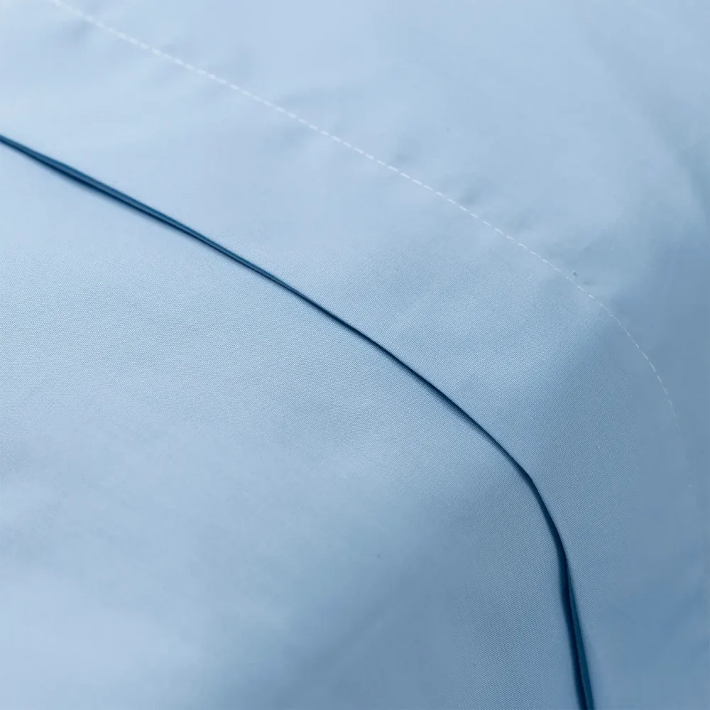Charlotte Thomas Blue Poetry Flat Sheet