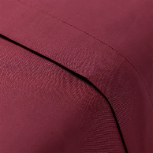 Charlotte Thomas Burgundy Poetry Flat Sheet