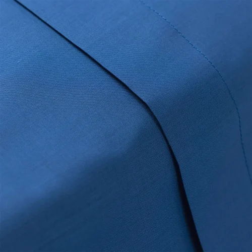 Charlotte Thomas Mid Blue Poetry Flat Sheet