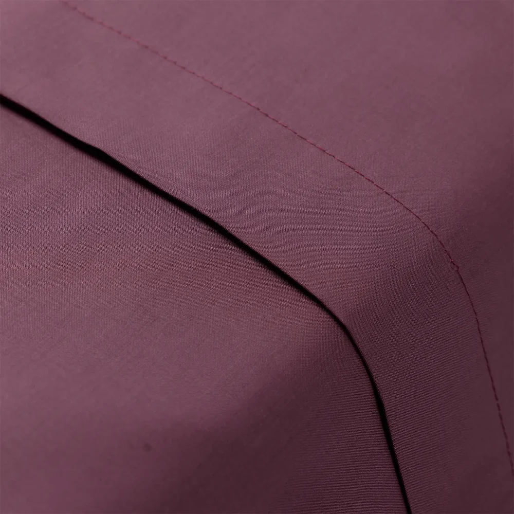 Charlotte Thomas Aubergine Poetry Flat Sheet
