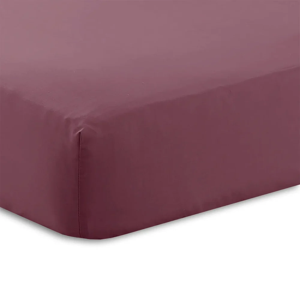 Charlotte Thomas Aubergine Poetry Fitted Sheet
