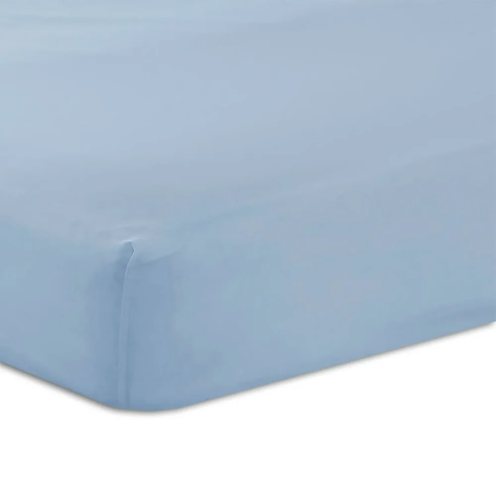 Charlotte Thomas Blue Poetry Fitted Sheet