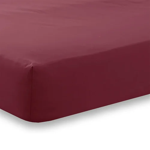 Charlotte Thomas Burgundy Poetry Fitted Sheet