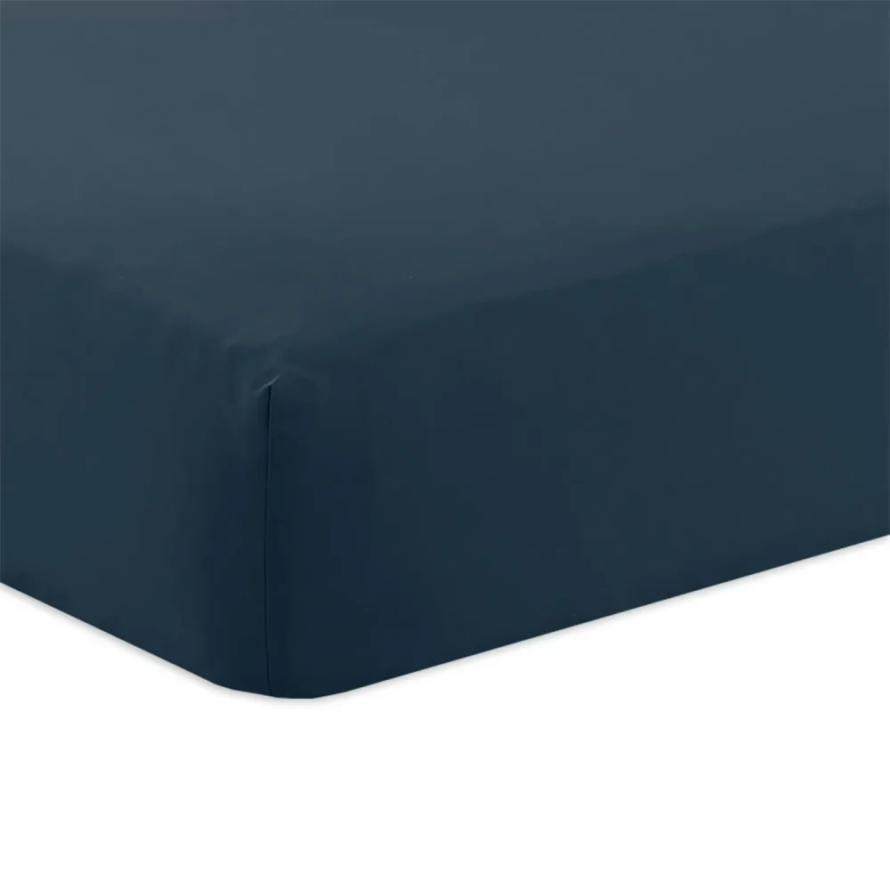 Charlotte Thomas Navy Poetry Fitted Sheet