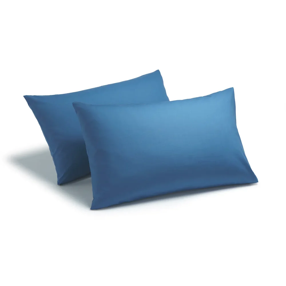 Charlotte Thomas Mid Blue Poetry Classic Pillowcase Pair