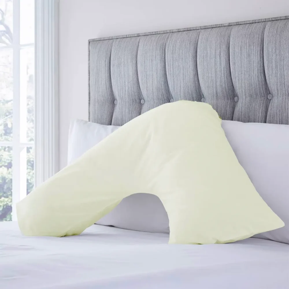 Charlotte Thomas Poetry Ivory V-Shape Pillowcase