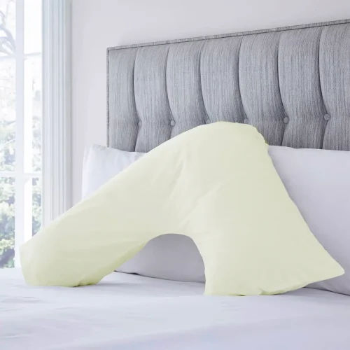Charlotte Thomas Poetry Ivory V-Shape Pillowcase