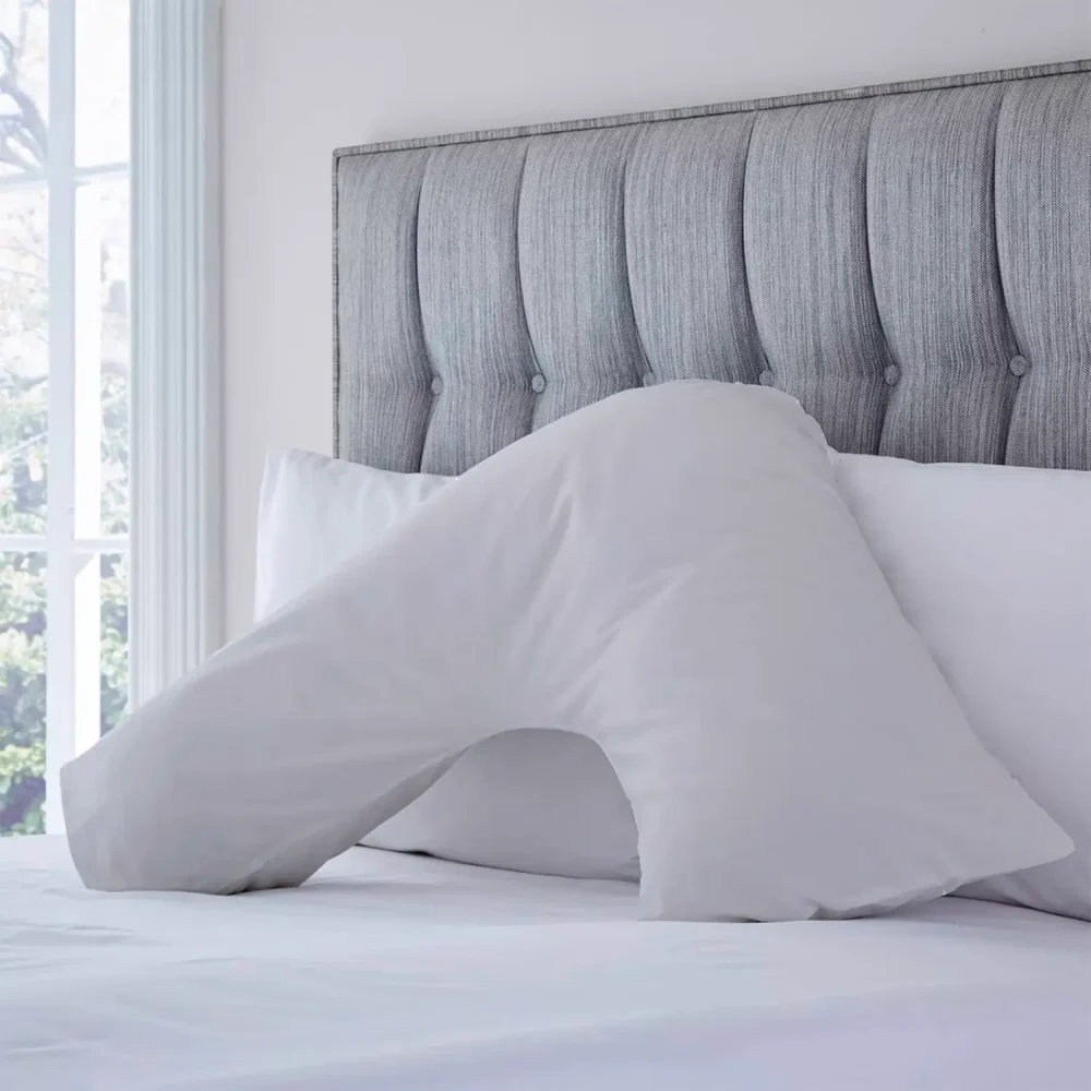 Charlotte Thomas Poetry Light Grey V-Shape Pillowcase