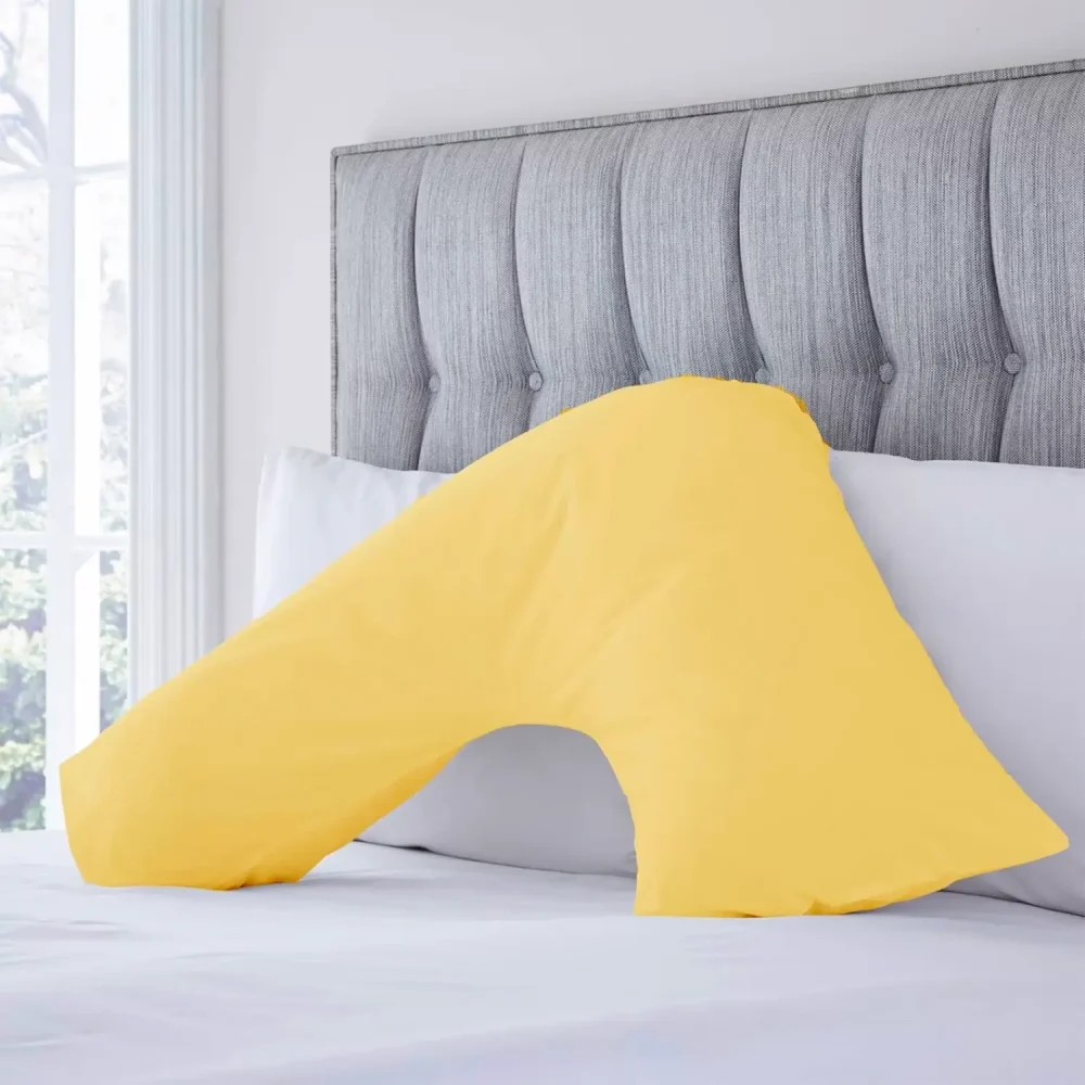 Charlotte Thomas Poetry Lemon V-Shape Pillowcase