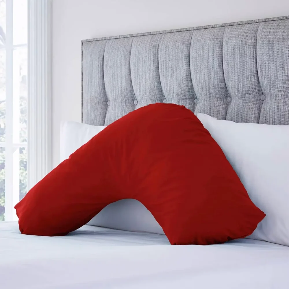 Charlotte Thomas Poetry Terracotta V-Shape Pillowcase