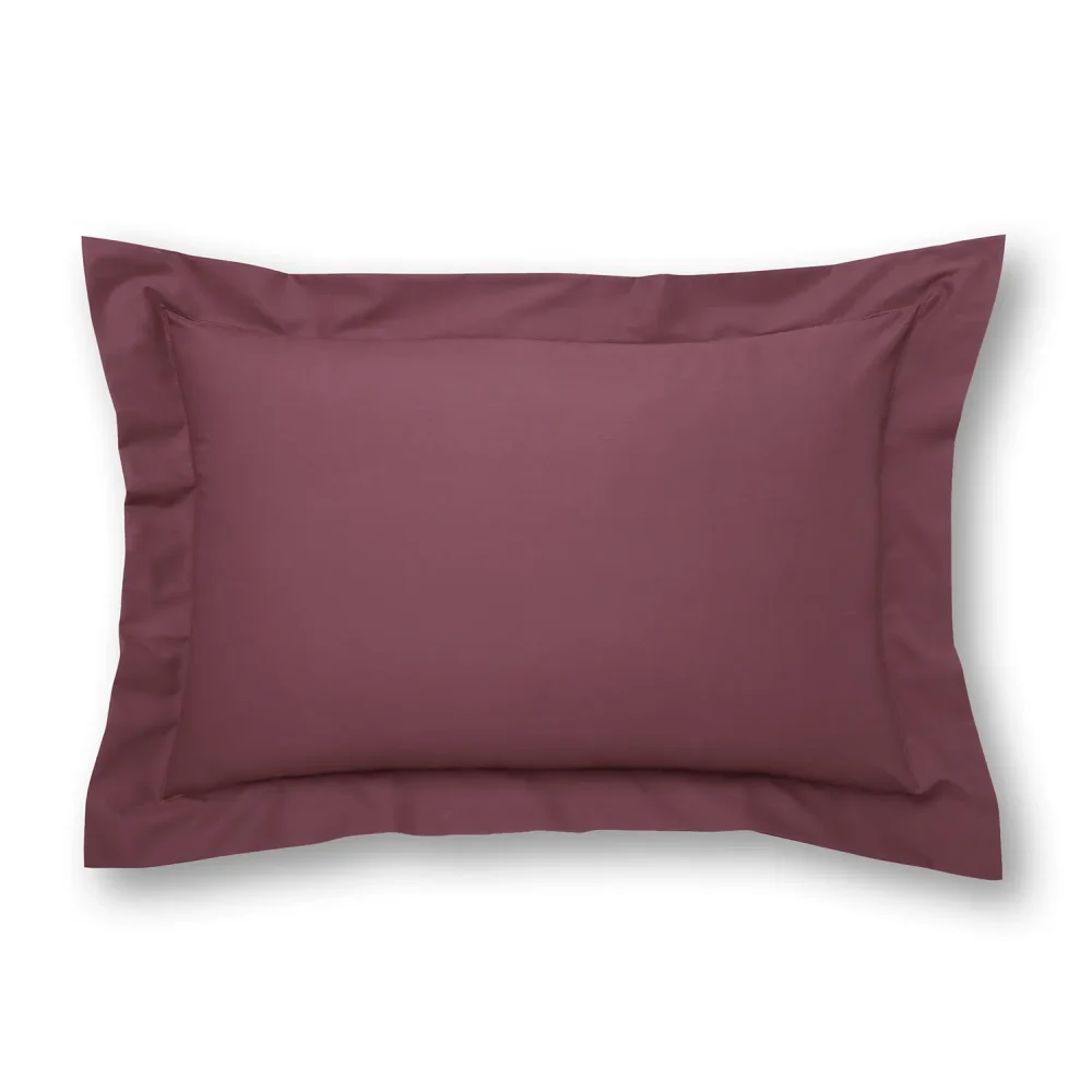 Charlotte Thomas Poetry Aubergine Oxford Pillowcase