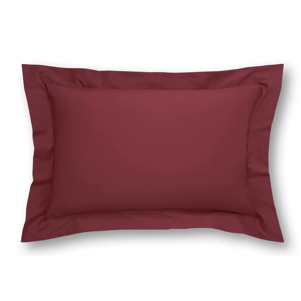 Charlotte Thomas Poetry Burgundy Oxford Pillowcase