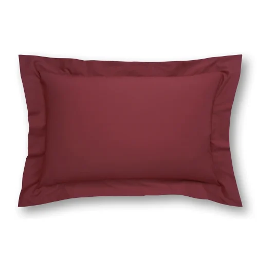 Charlotte Thomas Poetry Burgundy Oxford Pillowcase
