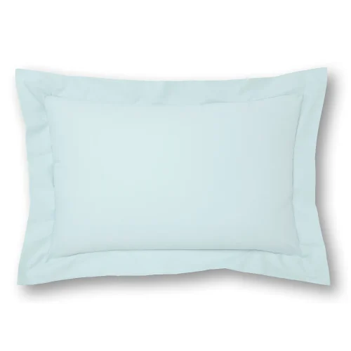 Charlotte Thomas Poetry Duck Egg Oxford Pillowcase