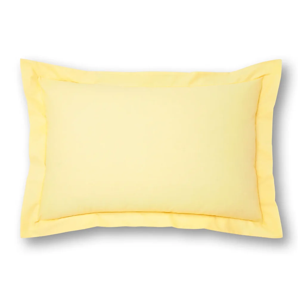 Charlotte Thomas Poetry Lemon Oxford Pillowcase