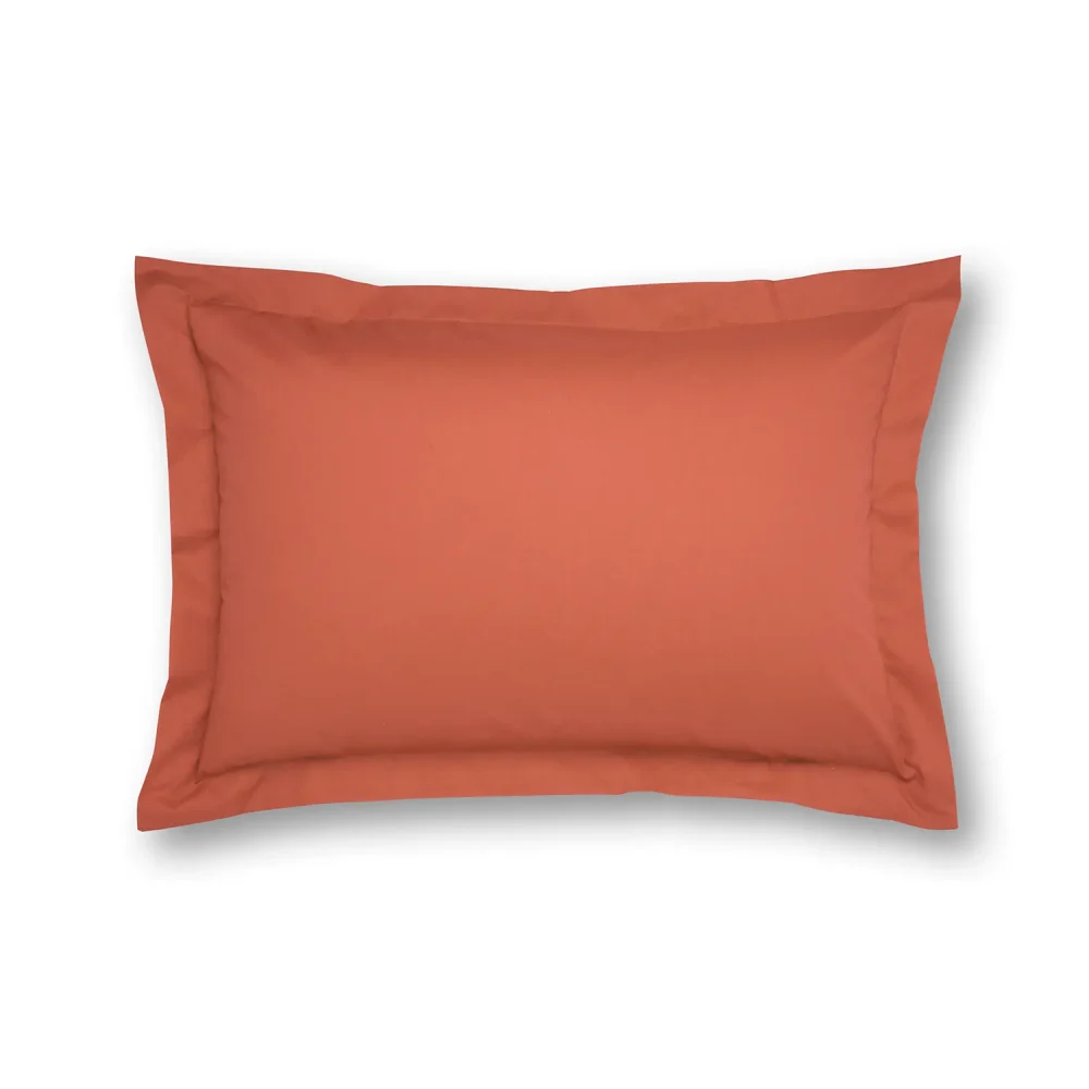Charlotte Thomas Poetry Terracotta Oxford Pillowcase