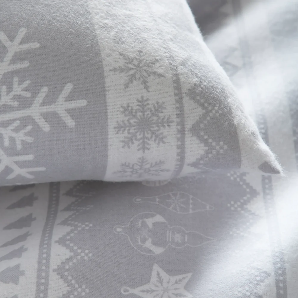 Nordic Stripe grey pillowcase