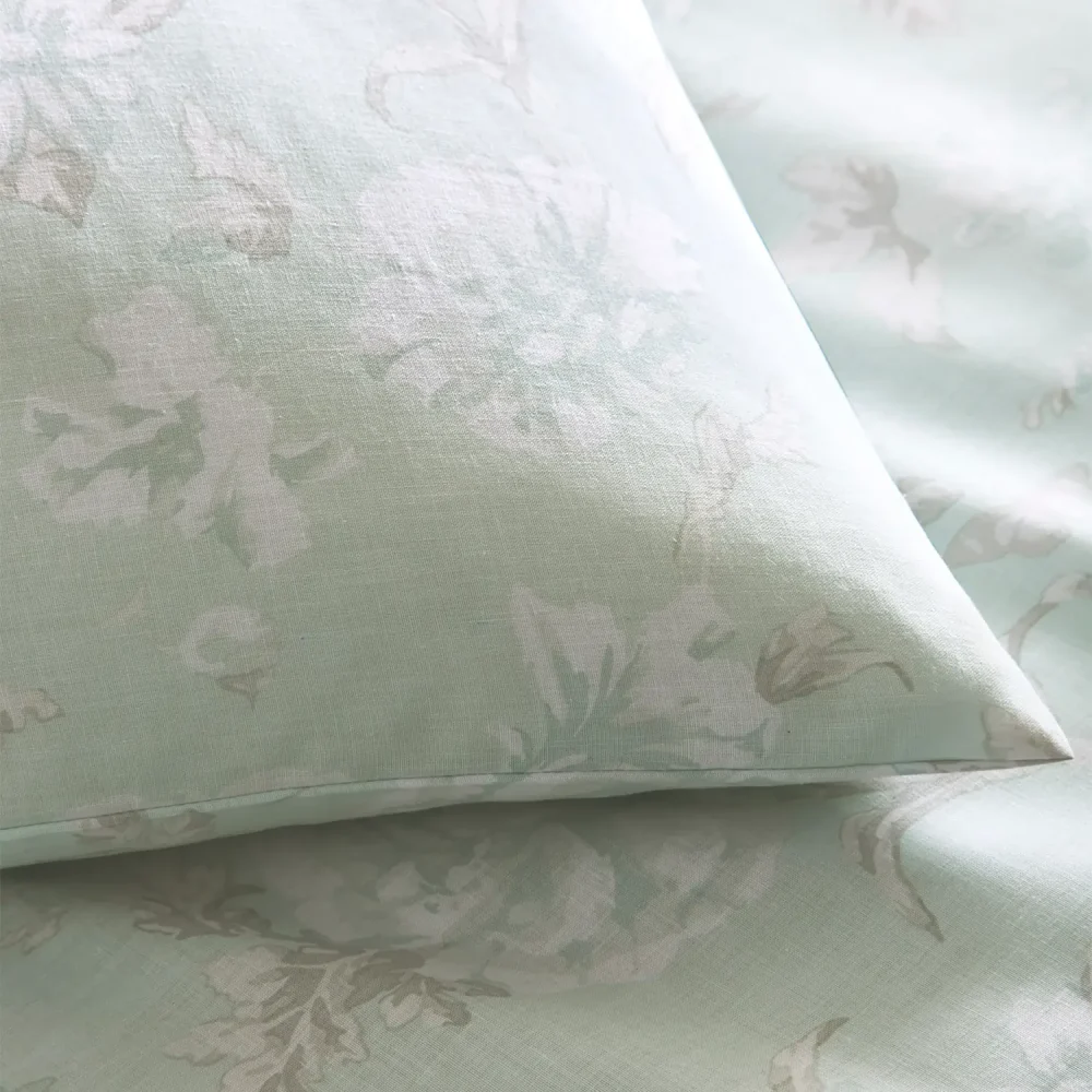 Charlotte Thomas Mia Duck Egg Duvet Cover Set Close Up